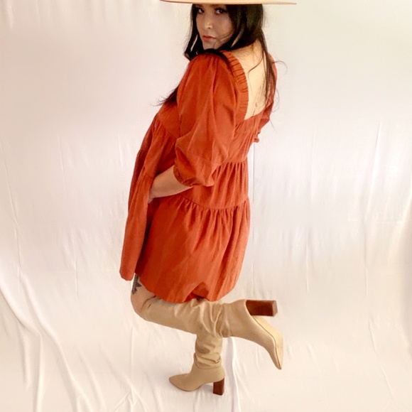 Rust color dress - Picture 2 of 5